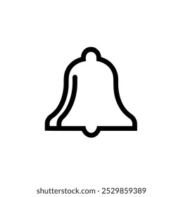 Bell Icon Representing Notifications, Alerts, and Alarms - Ideal for Apps, Messaging, and Reminder Systems