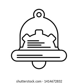 Bell icon. Seo analytics concept vector icon.