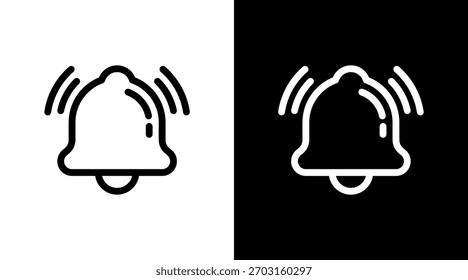 Campainha com design de conjunto de ícones