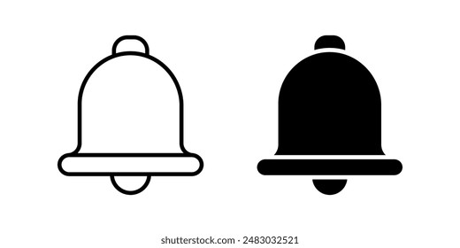 Bell icon set.  Notification bell Symbol. for mobile concept and web design. vector illustration on white background