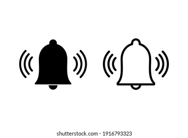 Bell Icon set. Notification icon for your web site design