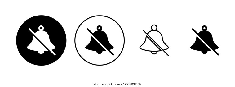 Bell Icon set. Notification icon for your web site design