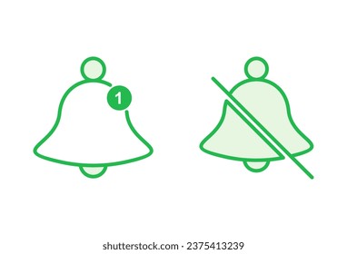 Bell Icon set. Notification icon for your web site design