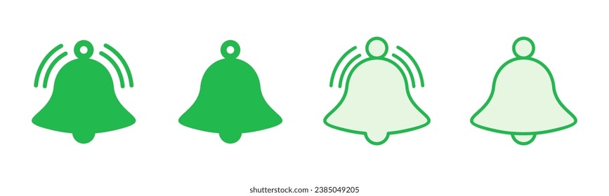 Bell Icon set. Notification icon for your web site design