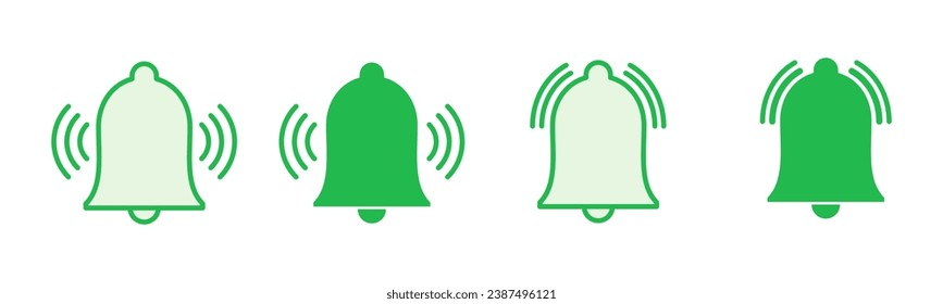 Bell Icon set. Notification icon for your web site design