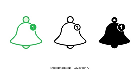 Bell Icon set. Notification icon for your web site design