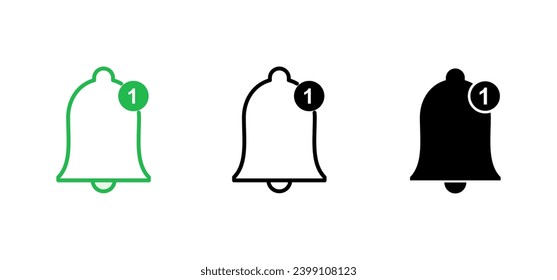 Bell Icon set. Notification icon for your web site design