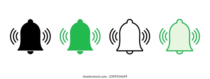 Bell Icon set. Notification icon for your web site design