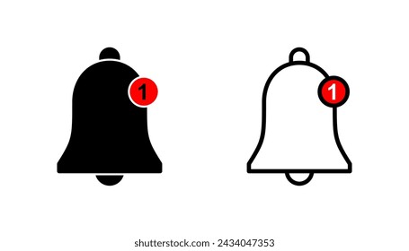 Bell Icon set. Notification icon for your web site design