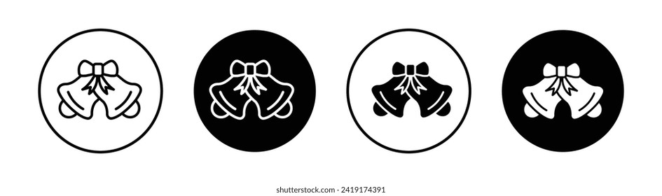 Conjunto de iconos de la Campana. Ilustración vectorial.