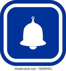 Bell icon , sign Square with rounded corners