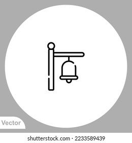 Bell icon sign vector,Symbol, logo illustration for web and mobile