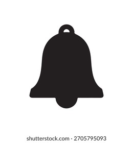 Diseño plano de Vector de icono de silueta de icono de campana