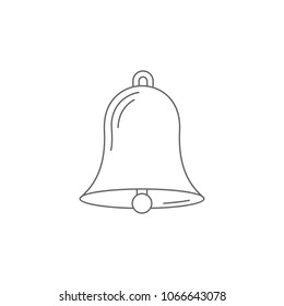 Bell icon. Simple element illustration. Bell symbol design template. Can be used for web and mobile on white background