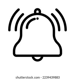 Bell icon. Simple element symbol for template design. Can be used for website and mobile application. Vector illustration.