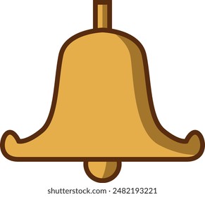 Glocke-Symbol einfache flache Illustration für Social Media