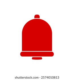 bell icon, simple flat style, illustration, logo sign symbol pictogram template, for ui or ux isolated on white for mobile app, editable