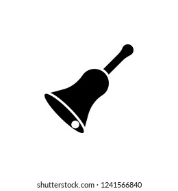 Bell icon. Simple glyph vector of Christmas, New Year and holidays set for UI and UX, website or mobile application