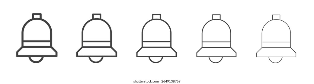ícone de sino ilustração simples logotipo arte