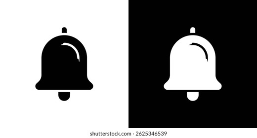 Bell icon simple line vector. Symbol, logo.
