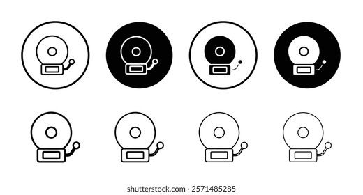 bell icon Simple outline illustration set