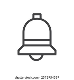 bell icon Simple outline vector logo