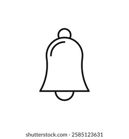 Bell icon. simple thin line vector icon