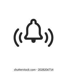 Bell icon simple vector design.