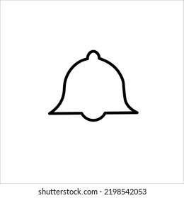 icono de campana ilustración vectorial simple