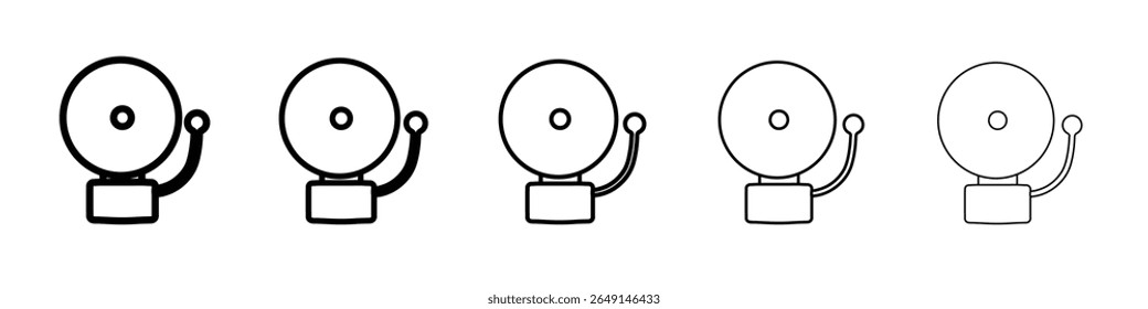 ícone de sino simples vetor contorno logotipo
