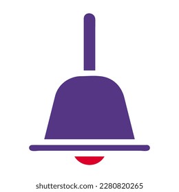 icono del timbre color rojo sólido estilo púrpura elemento vector de ilustración de Pascua y símbolo perfecto. Signo de icono de la colección moderna para la web.