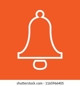 Bell icon, stock vector illustration, EPS10.