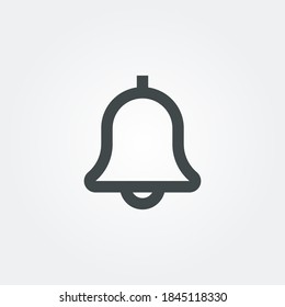 bell Icon symbol isolated on white background. Vector Illustration