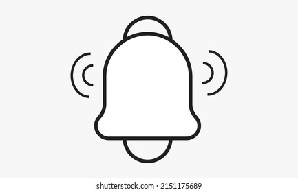 vector de notificación de símbolo de timbre