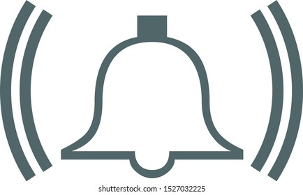 Bell icon. Bell symbol. Vector illustration