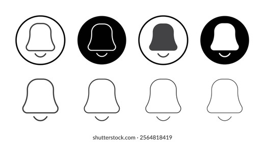 Bell icon Thin outline art symbol