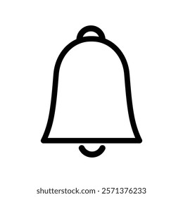 Bell icon Thin vector set