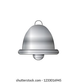 Bell Icon in trendy flat style isolated on grey background. Notification symbol for your web site design, logo, app, UI. Vector illustration, eps