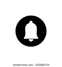 Bell Icon in trendy flat style isolated on grey background. Notification symbol for your web site design