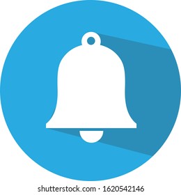 Bell Icon in trendy flat style isolated on grey background. Notification symbol for your web site design, logo, app, UI. Vector illustration, EPS10.