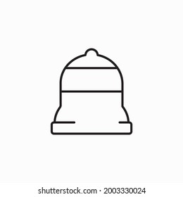 Bell Icon in trendy flat style isolated on white background, for your web site design, app, logo, UI. Vector illustration, EPS10. christmas bells, church bell, school bell icon