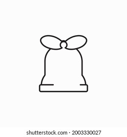 Glockensymbol im trendigen, flachen Stil einzeln auf weißem Hintergrund, für Ihr Webseitendesign, App, Logo, UI. Vektorgrafik, EPS10. Weihnachtsglocken, Kirchenglocken, Schulglocken