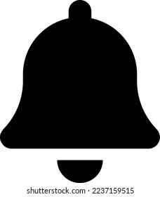 Bell Icon in trendy flat style isolated on grey background. Notification symbol for your web site design, logo, app, UI. Vector illustration, EPS10.
