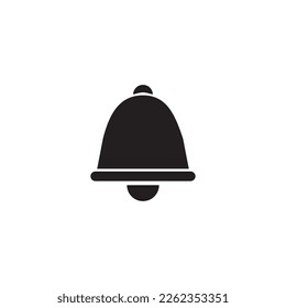 Bell Icon in trendy flat style isolated