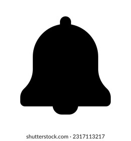 Bell Icon in trendy flat style color editable