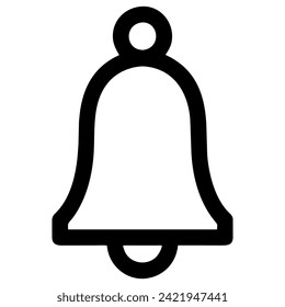 bell icon in trendy flat style, vector icon