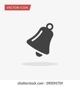 Bell Icon in trendy flat style isolated on grey background, for your web site design, app, logo, UI. Vector illustration, EPS10.