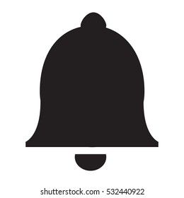 Bell Icon in trendy flat style isolated on white background.