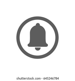 Bell Icon in trendy flat style isolated on white background. Symbol for your web site design, logo, app, UI. Vector illustration, EPS10.