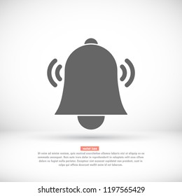 Bell icon vector